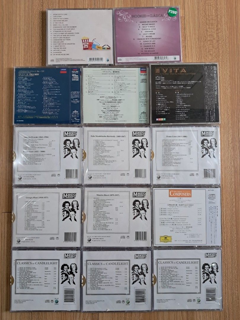Classical Music CDs (Category: CDs & DVDs) located in Quezon City. Submitted by affcollection (Listing ID 1451606665, Image 2). Description: All original Classical music CDs Only P50 each Mostly brand new/sealed, some pre-loved.