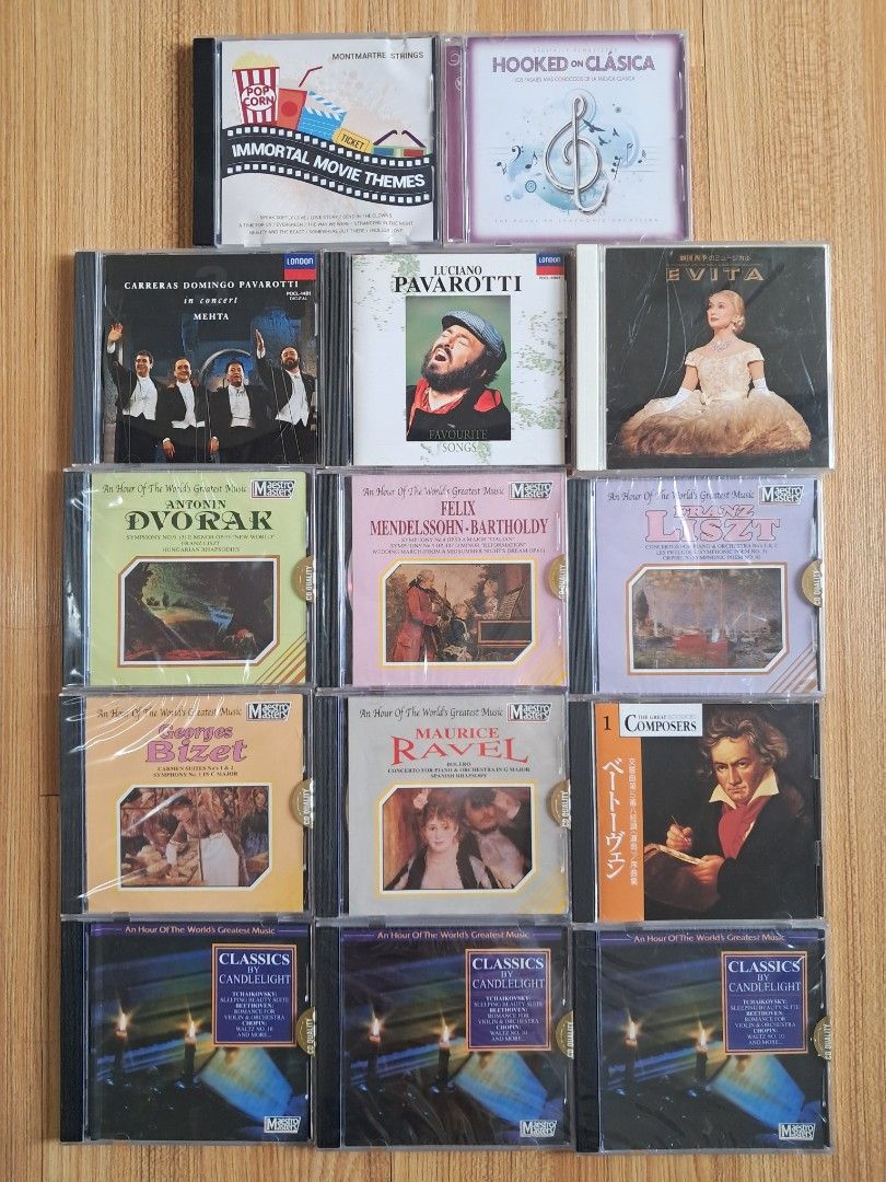 Classical Music CDs (Category: CDs & DVDs) located in Quezon City. Submitted by affcollection (Listing ID 1451606665, Image 1). Description: All original Classical music CDs Only P50 each Mostly brand new/sealed, some pre-loved.
