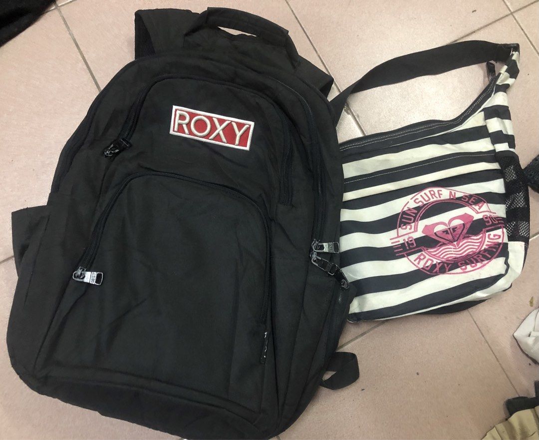 Combo roxy (Category: Announcements) located in Sungai Petani. Submitted by timorthrift (Listing ID 1451665891, Image 1). Description: Bag pack And sling bag.