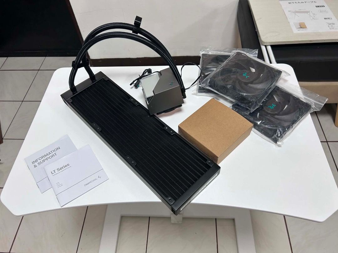 DeepCool LT720 Liquid Cooler (Category: Computer Parts) located in Quezon City. Submitted by xbeater (Listing ID 1451697691, Image 2). Description: ⚠️ PLEASE READ FULL POST ⚠️ **************************** Check my seller feedback for peace of mind: https://www.carousell.ph/xbeater/ PM is the key. Thanks 🤟😇 **************************** DeepCool LT720 AIO Liquid Cooler - 360mm Radiator with 3 Fans - Includes All Original Accessories and Box - In 