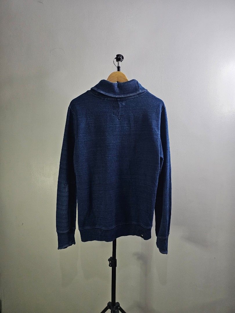 Denham Shawl Collar Indigo (Category: Coats, Jackets and Outerwear) located in Davao. Submitted by workwear_stuff (Listing ID 1451520182, Image 2). Description: Denham Shawl Collar Indigo Condition 9/10 Color Rate 9/10 Width 20 Length 28 Sleeve 27 M - 950.