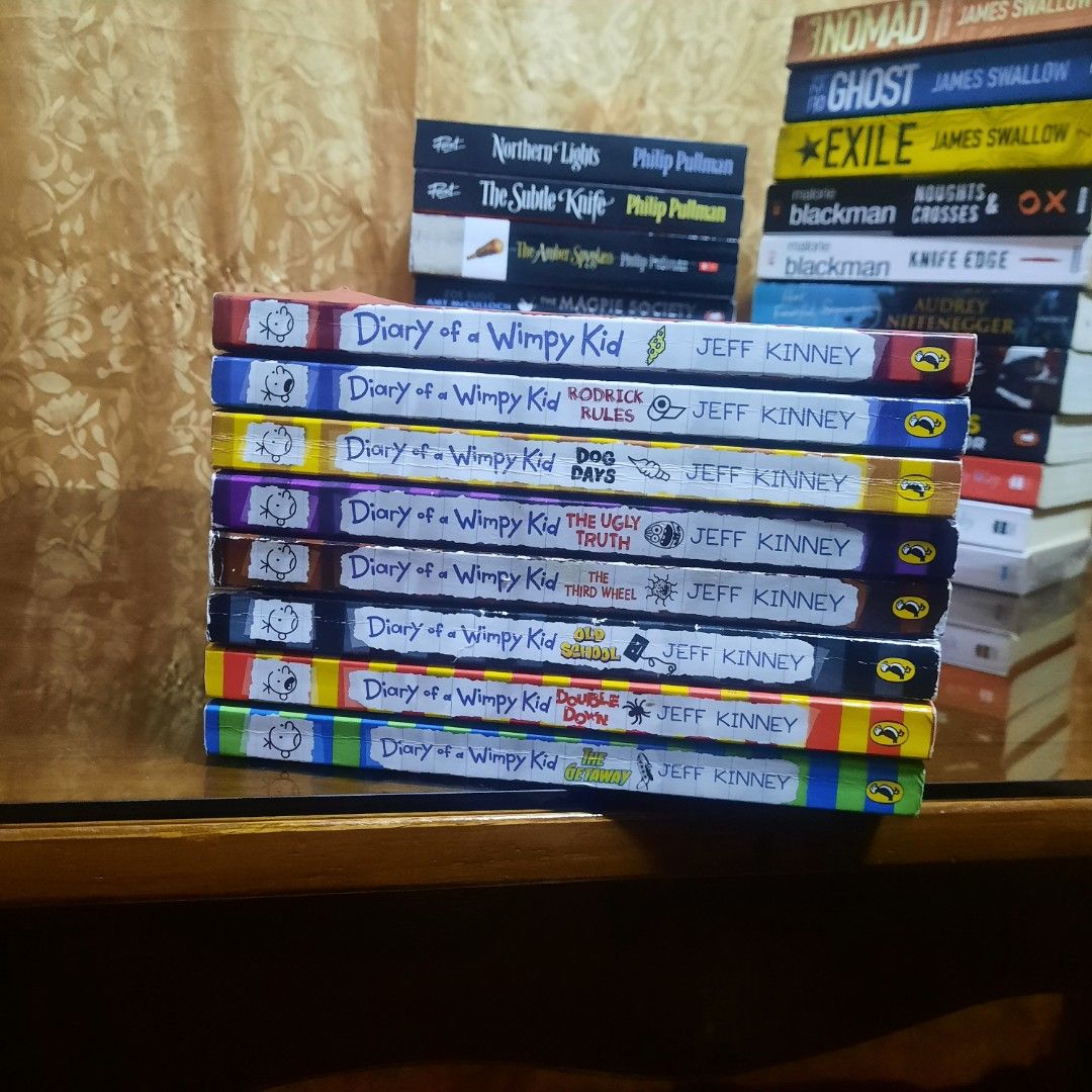 Diary of a Wimpy Kid (Category: Children's Books) located in Baguio. Submitted by el_sakands (Listing ID 1451653897, Image 1). Description: Please be informed na preloved po yung mga books, so they might have creases, tanning/spotted edges, and some have spine breaks. 📍Baguio City MOP: Gcash, Maya, GoTyme, Maribank.