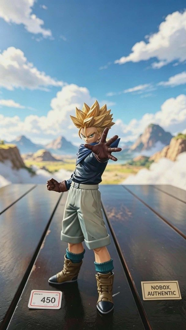 Dragon Ball Z Trunks Figure - Authentic (Category: Figurines & Statues) located in Quezon. Submitted by michaelmborongan (Listing ID 1451605142, Image 1). Description: - Authentic Dragon Ball Z Trunks Figure - Comes as is (no box) - Ideal for any Dragon Ball fan's collection - Price: P450 (firm).