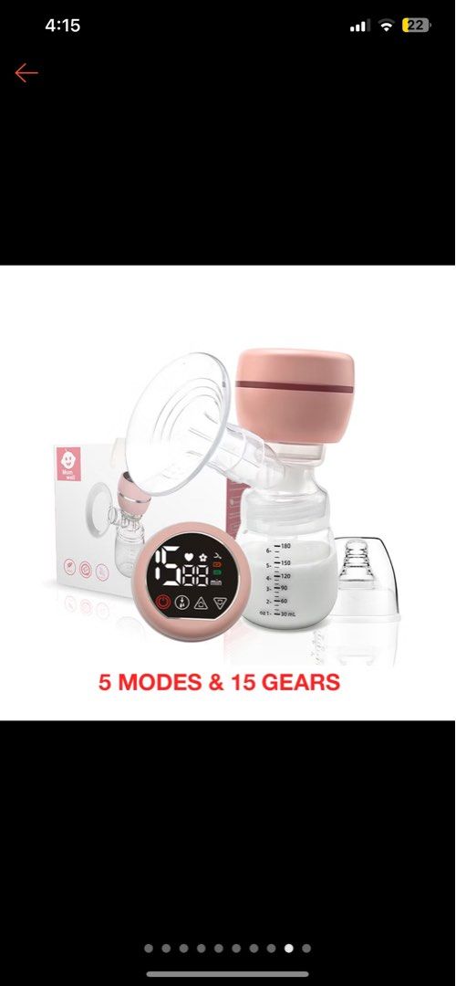 Electric Breast pump (Category: Breastfeeding & Bottle Feeding) located in Manila. Submitted by tal1113 (Listing ID 1451596674, Image 1). Description: .