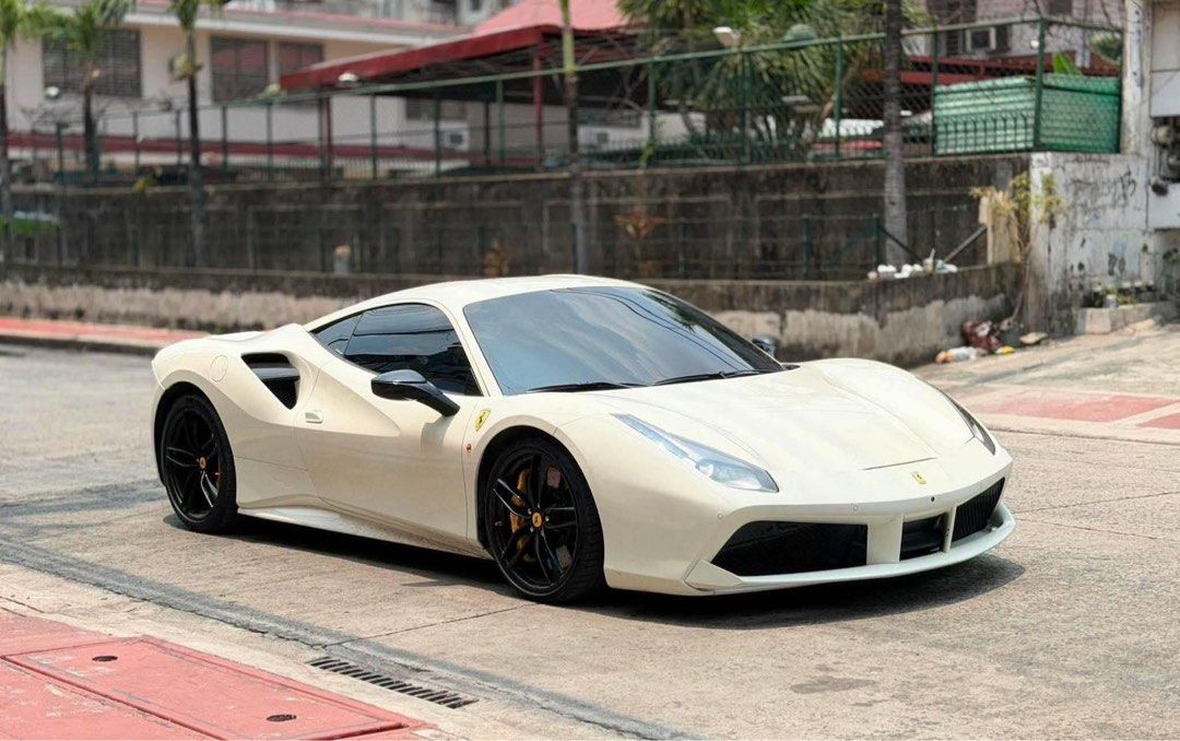 Ferrari 488 GTB Auto (Category: Used Cars) located in Manila. Submitted by quality_cars (Listing ID 1451585187, Image 1). Description: NEW ARRIVAL FORSALE ‼️ 2019 FERRARI 488 GTB 7Speed Dual Clutch Automatic Transmission 3.9L Twin-Turbo V8 Engine 11,000 KM Reading White in Color First Owner Acquired Rear-Wheel Drive 661 Horsepower @ 8,000 RPM 561 lb-ft Torque Around 205 MPH Topspeed Double Wishbone Front Suspension Multi-Link Rear w/ Adaptive Dam