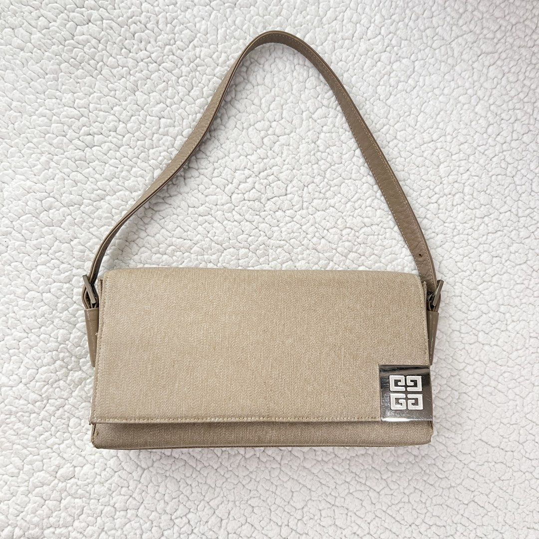 G.i.v.e.n.c.h.y Shoulder Bag (Category: Luxury Bags & Wallets) located in Manila. Submitted by nadascloset09 (Listing ID 1451522340, Image 1). Description: Chic tan Giv€nchy shoulder bag With interior pockets and magnetic snap closure Please see photos for signs of usage and flaws but barely noticeable when worn. Bought in a preloved online shop. Authenticity not guaranteed but seller said they source only from AACD members in Japan. Please self 
