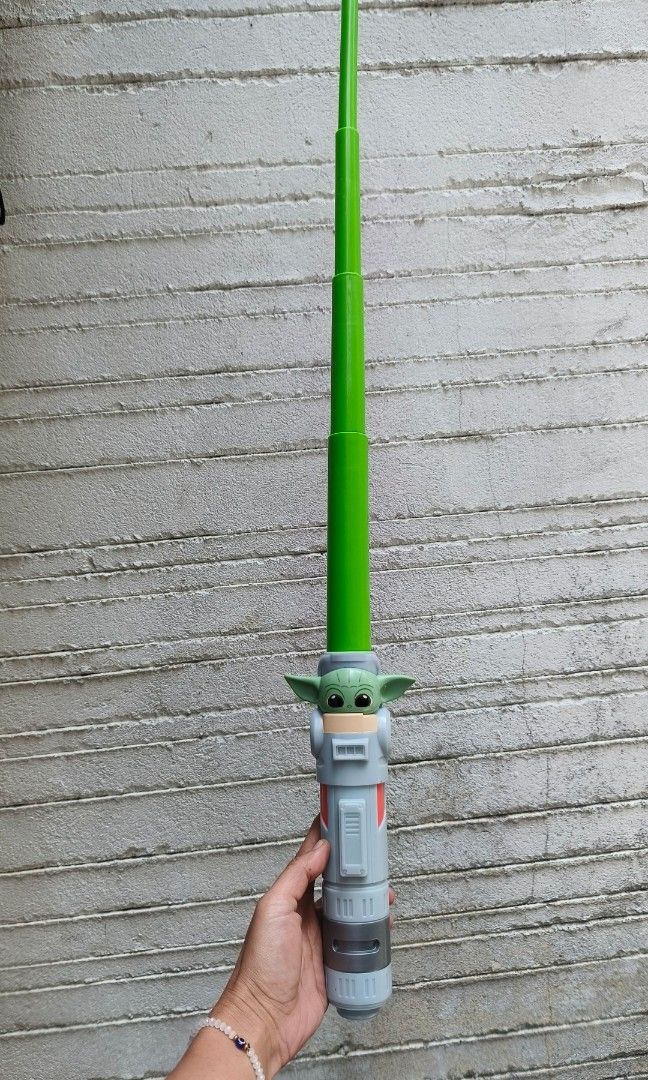 HASBRO Starwars lightsaber (Category: Action & Battle Toys) located in Baguio. Submitted by ukay_district (Listing ID 1451637540, Image 2). Description: STARWARS Lightsaber YODA and CHEWBACCA brand: HASBRO 300 each, 500 if both.