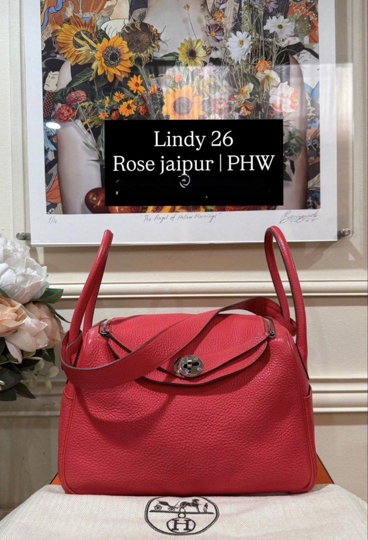 Hermes Lindy 26 (Category: Luxury Bags & Wallets) located in Taguig. Submitted by consumergoodstrading (Listing ID 1451551973, Image 1). Description: Lindy 26 Rose jaipur | PHW For More Information pm Me thanks .
