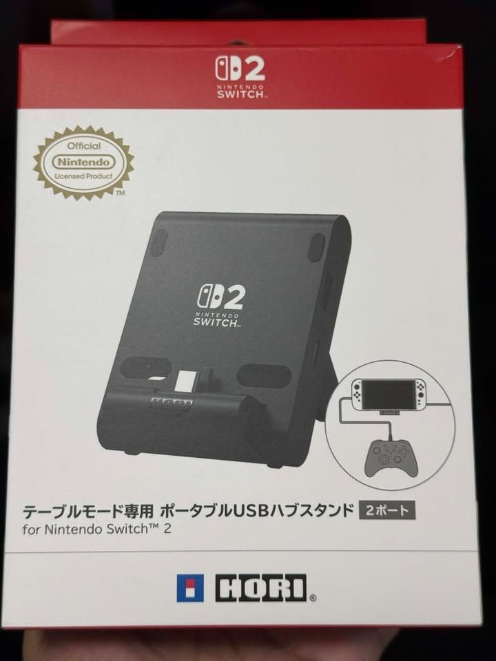 Hori Dual USB PlayStand for Nintendo Switch 2 (Category: Nintendo) located in Bulacan. Submitted by egcmx (Listing ID 1451679259, Image 1). Description: - Portable PlayStand with USB ports for Nintendo Switch 2 - Officially Licensed by Nintendo® - Connect Switch 2 AC Adapter to Play & Charge in Tabletop Mode - Connect up to 2 USB devices - Charges while playing (AC adapter not included) - good as brand new - nilabas lang para itest, never nagamit