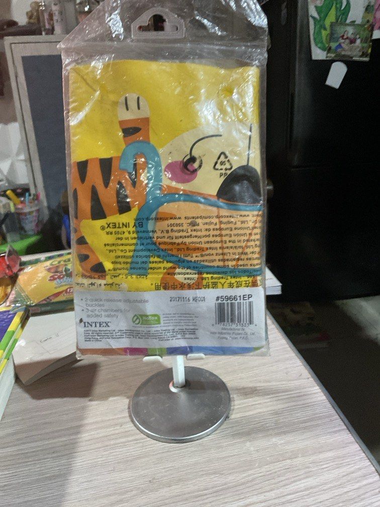 Intex swim vest 3-5 yrs (Category: Babies & Kids Fashion) located in Manila. Submitted by carlance (Listing ID 1451697210, Image 3). Description: -Intex Tropical Buddies Swim Vest - for ages 3-5 yrs old - bought these, years ago and na stock lang sa cabinet, nakita lang after cleaning, sakto yan sa kids nyo, unopened pa po yan.