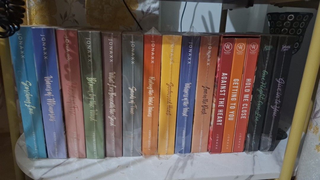 Jonaxx Costa Leona Series (CLS) (Category: Storybooks) located in Gingoog City. Submitted by reirisells (Listing ID 1451677643, Image 1). Description: Kindly Read: COSTA LEONA 1-10 complete with signed postcards and bookmark - Take all: 8.5k - Bundle: 1.8k - Per book: 1k UPDATE: - CLS 10: SOLD ❌️ PM me for queries and condi. MOP: GCASH/BANK MOD: LBC/JNT/ANGKAS,MOVE IT, MAXIM (CDO).