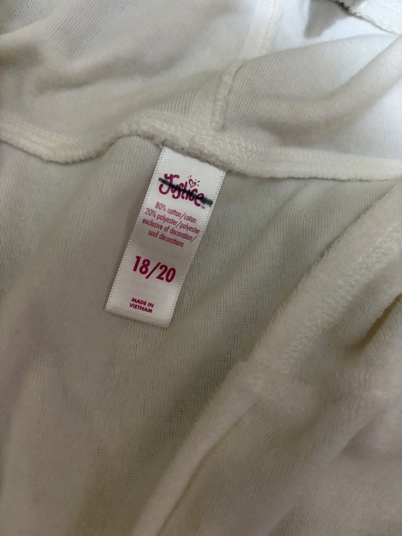 JUSTICE unicorn bath robe with zipper (Category: Babies & Kids Fashion) located in Marikina City. Submitted by mifthrifs (Listing ID 1451638580, Image 3). Description: used once but needs wash from storage - rfs: decluttering - mop: gcash or gotyme - mod: lalamove / j&t - meetup: near marikina pasig station 📍marikina, lower antipolo proceeds will go to feeding stray cats and dogs ü!.