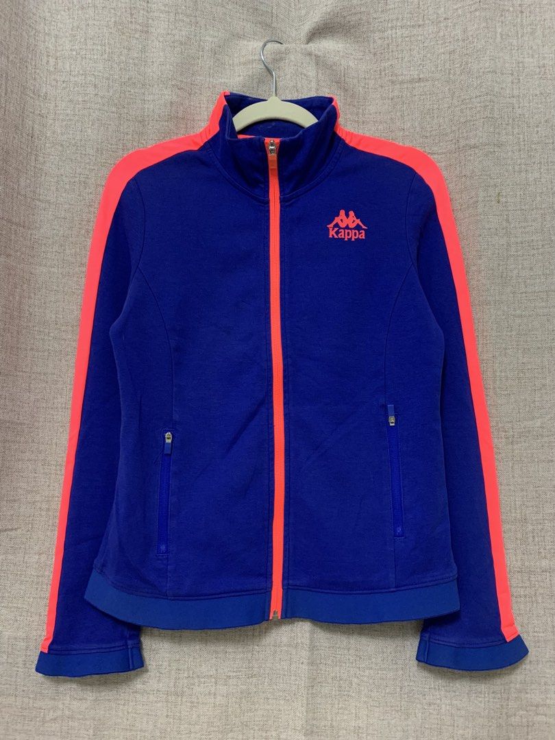 Kappa Track Jacket Blue Neon Orange (Category: Coats, Jackets and Outerwear) located in Taguig. Submitted by eloire (Listing ID 1451672350, Image 1). Description: Details • Size:16.5x 22.5 • Condition: 9/10 • Issue: need wash Reminder ⚠️ This is a ukay/preloved item. Please wash before use. ⚠️ Visible issues may be improved or fixed with washing and Jobus. ⚠️ Please check all photos and manage your expectations. ❌ No return, refund, or exchang - 