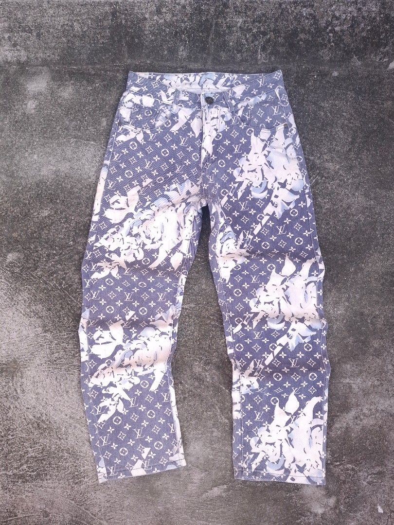 Louis Vuitton Floral Monogram Pants - Size:30 (OFF) (Category: Luxury Apparel) located in Manila. Submitted by bonaobrag55538 (Listing ID 1451541668, Image 2). Description: - Louis Vuitton floral monogram pants - Size: 30x39x8 - Condition: Excellent, no issues - Features a unique floral print over the classic LV monogram - A great statement piece for your wardrobe.
