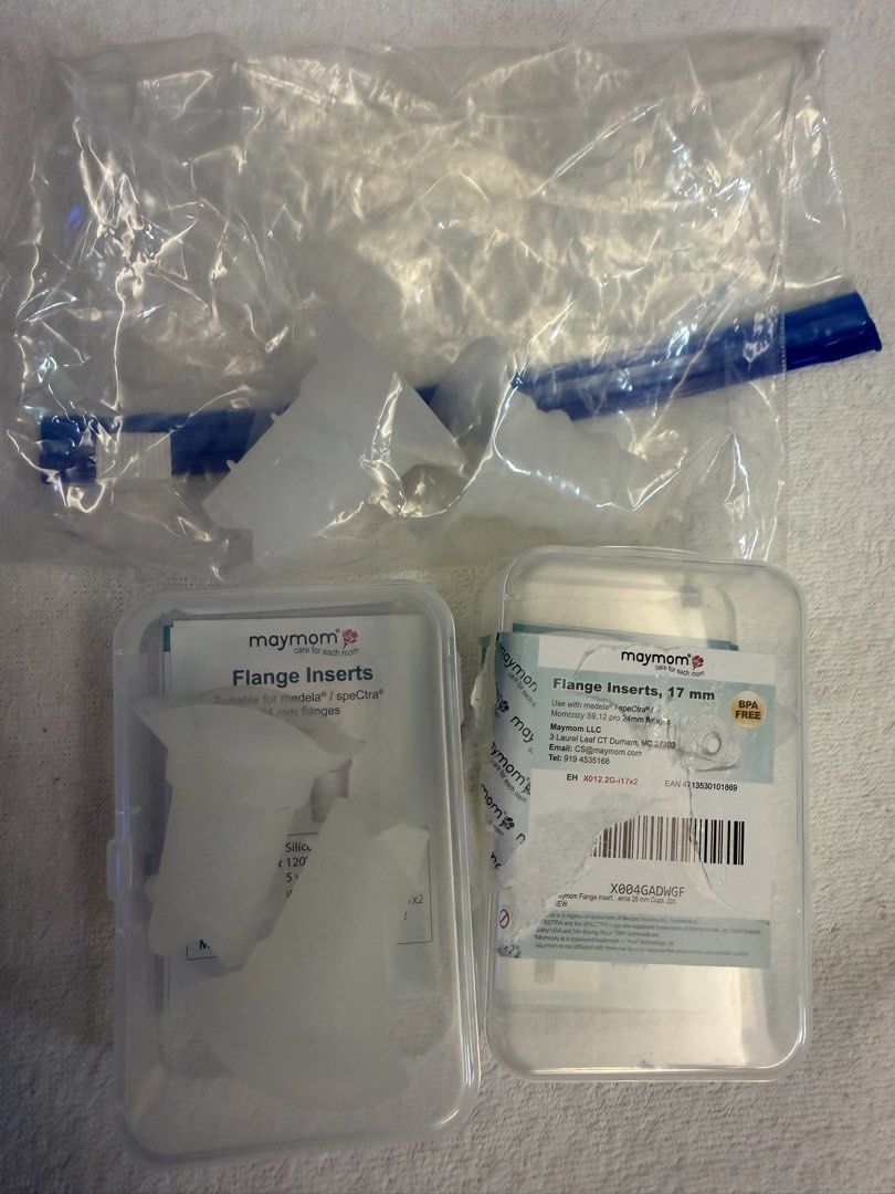 Maymom Flange - 19mm available (Category: Breastfeeding & Bottle Feeding) located in Manila. Submitted by agrainbow (Listing ID 1445337324, Image 2). Description: Used only 2-3 times. - Still available: 19mm. - Original price was P499..