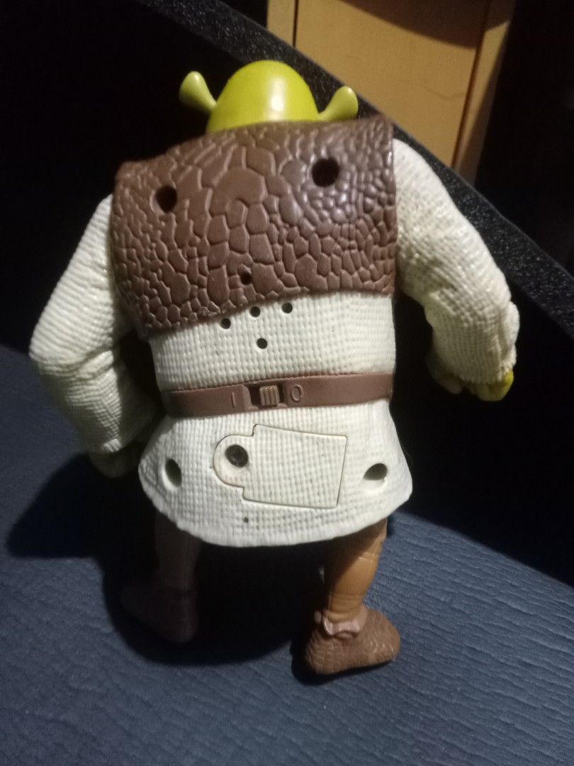 McDonald's Shrek Toy Figure 2003 (Category: Figurines & Statues) located in Makati City. Submitted by pardsroman (Listing ID 1451666745, Image 3). Description: - Authentic McDonald's Shrek toy from 2003 - Approximately 6 inches tall - Manufactured by TCB, China - Ideal for Shrek enthusiasts and collectors - Great for display or play MOP via BPI or gcash payment first before delivery no return no exchange. shipping at buyers expense.
