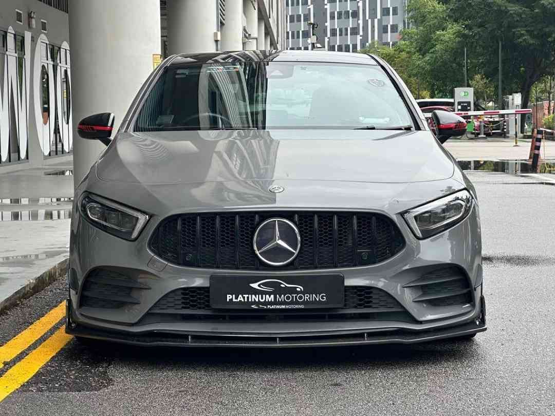 Mercedes-Benz A-Class Hatchback A200 AMG Line (A) (Category: Used Cars) located in Singapore. Submitted by platinummotoringsg (Listing ID 1451600494, Image 1). Description: Interest rates from as low as 1.28%! Full loan available. Choose from bank or in-house financing! Proudly awarded Sgcarmart Premium Dealer for 3 consecutive years since 2023! All vehicles are certified quality pre-owned, meticulously inspected by our in-house workshop! Enjoy i