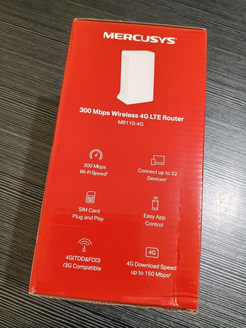 Mercusys 4g LTE wireless Router sim openline (Category: Networking) located in San Pedro. Submitted by markdaisuk45815 (Listing ID 1451617192, Image 2). Description: .