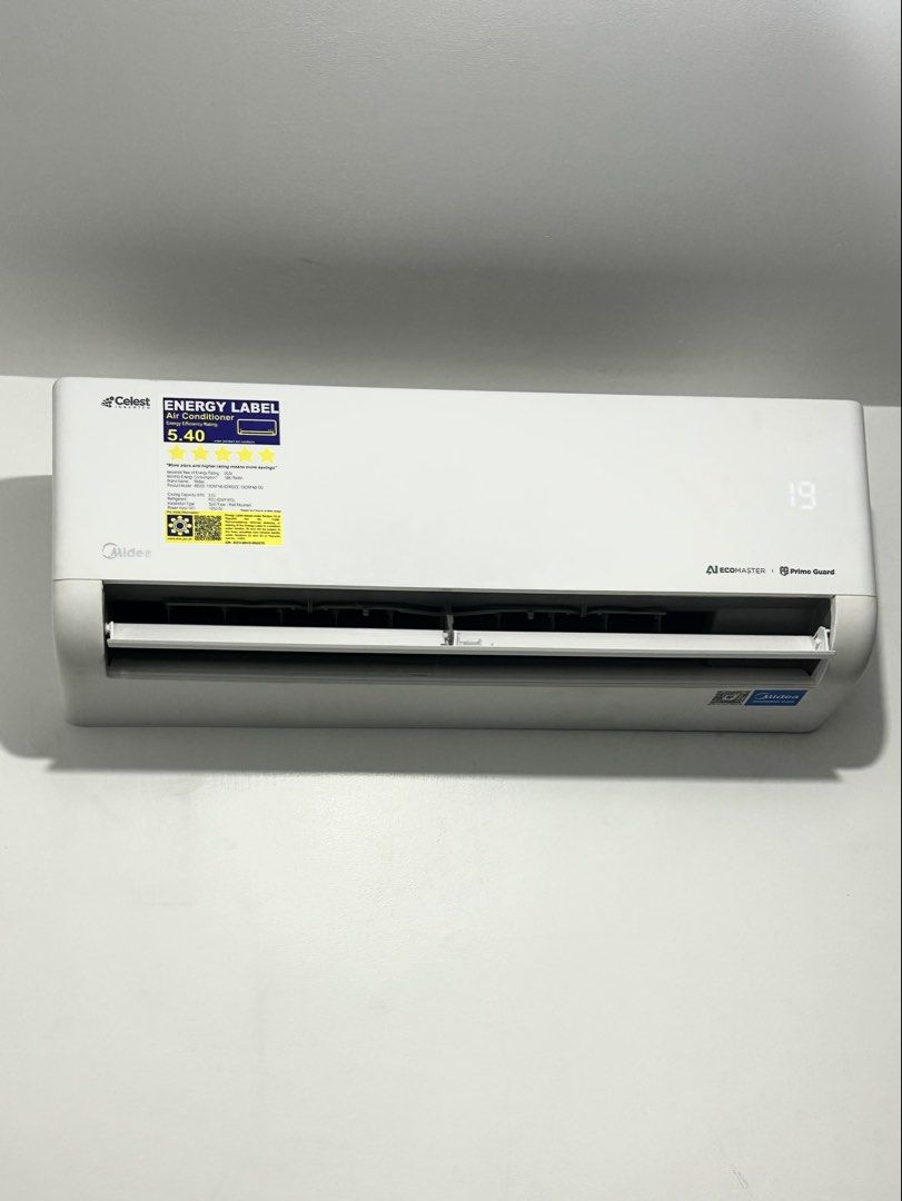 Midea Celest Pro Inverter Aircon 1.5 HP (Category: Air Conditioning and Heating) located in Bulacan. Submitted by Sunwoo (Listing ID 1451523571, Image 1). Description: Midea Celest Pro Inverter Aircon 1.5 HP 3-month old GOOD AS BRAND NEW Includes indoor and outdoor unit, bracket, copper tubing, communication wiring, breaker. Originally bought 30k Delivery and Dismantling c/o buyer location: Mabuhay Homes, Pantok Binangonan Rizal.