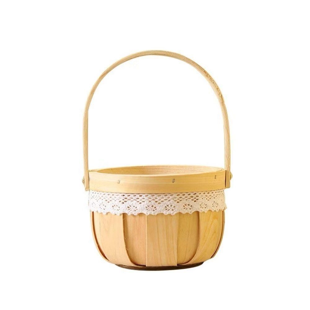 Mini fruit basket with lace ruffles (Category: Storage Boxes & Baskets) located in Pasig City. Submitted by luvmauve (Listing ID 1451583407, Image 1). Description: .
