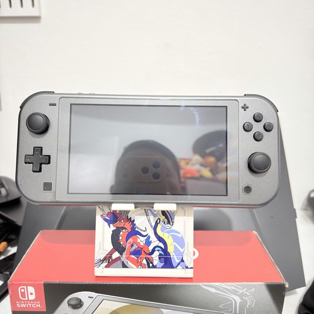 Nintendo Switch Lite Palkia Dialga Edition (Category: Nintendo) located in Valenzuela. Submitted by gearpandaph (Listing ID 1451698466, Image 2). Description: Nintendo Switch Lite Palkia Dialga Edition Complete with box and insert Original charger Cosmetics 9/10 Some fades Crisp buttons Tempered glass installed Valenzuela.