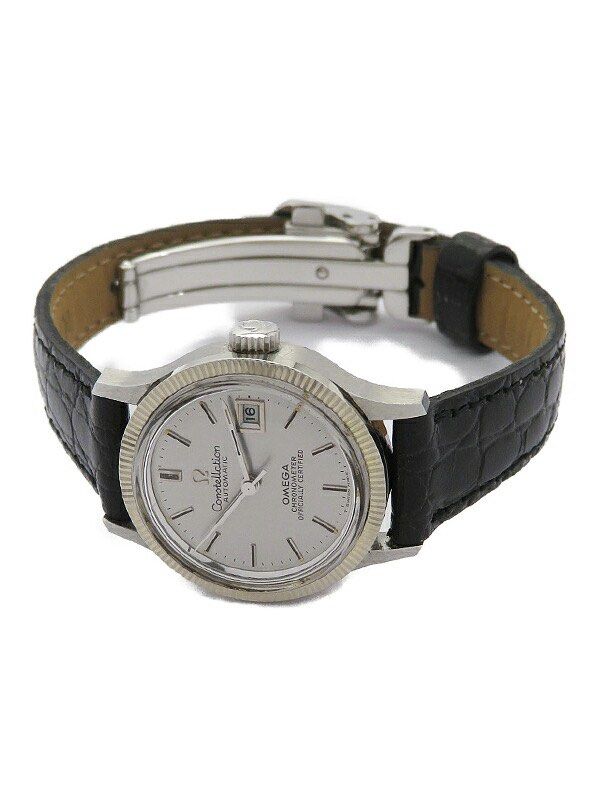 Omega 'Constellation Automatic Chronometer' Ladies' Automatic Watch (Category: Women's Watches) located in Las Pinas. Submitted by daisuki_japan_luxury_by_reiko (Listing ID 1451538411, Image 2). Description: name Constellation Automatic Chronometer New Year's not clear type Women's color Silver type Automatic winding watch Daily variation (flat position) +23 seconds (may vary depending on usage) Material Case: Stainless steel Band: Leather (after