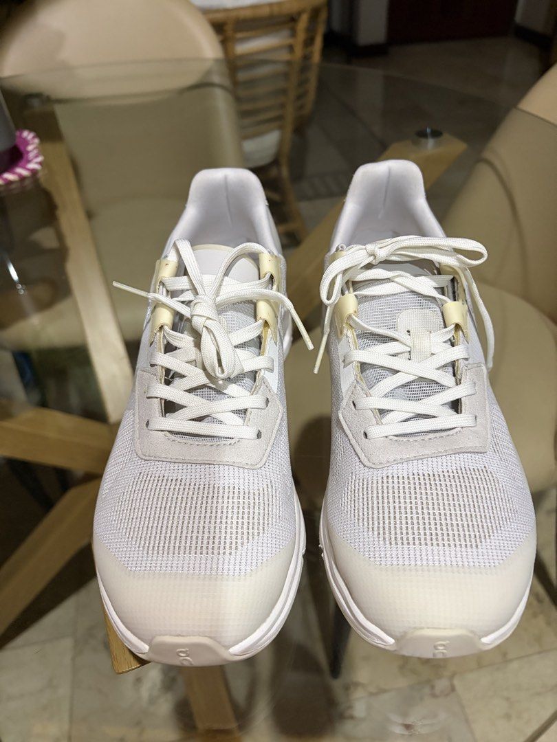 On Cloudrift Running Shoes - White/frost (Category: Sneakers) located in Manila. Submitted by ejshop82 (Listing ID 1451643488, Image 2). Description: - On Running Cloudswift Shoes - Color: White | Frost - Size: US W 8.5 / EU 40 / UK 6.5 / JP 25.5 - Ideal for running and everyday wear - Lightweight and comfortable design - No box - RFS: Doesn’t fit; a gift Never been used.
