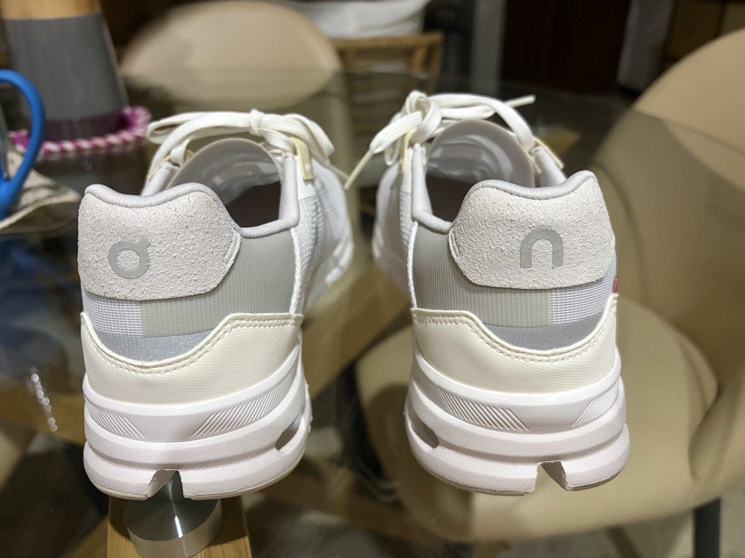 On Cloudrift Running Shoes - White/frost (Category: Sneakers) located in Manila. Submitted by ejshop82 (Listing ID 1451643488, Image 3). Description: - On Running Cloudswift Shoes - Color: White | Frost - Size: US W 8.5 / EU 40 / UK 6.5 / JP 25.5 - Ideal for running and everyday wear - Lightweight and comfortable design - No box - RFS: Doesn’t fit; a gift Never been used.