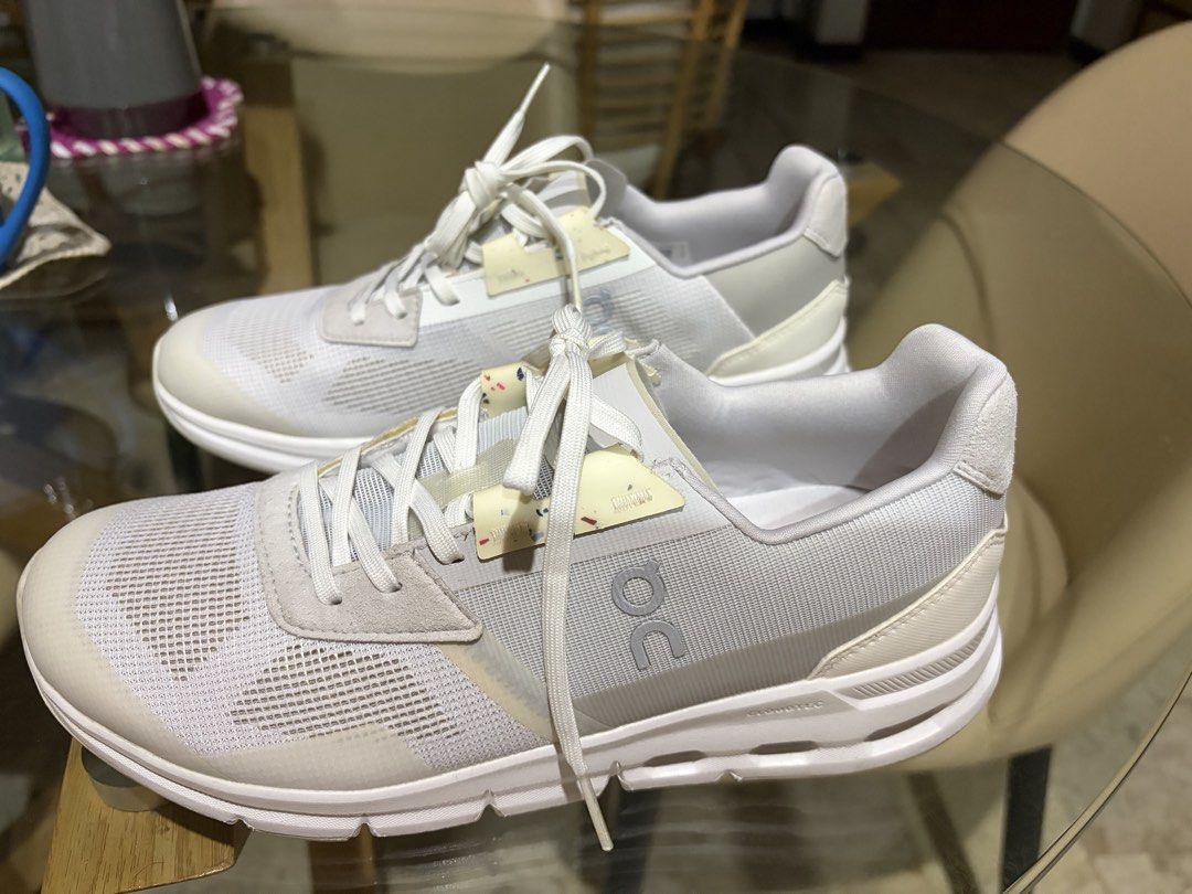On Cloudrift Running Shoes - White/frost (Category: Sneakers) located in Manila. Submitted by ejshop82 (Listing ID 1451643488, Image 1). Description: - On Running Cloudswift Shoes - Color: White | Frost - Size: US W 8.5 / EU 40 / UK 6.5 / JP 25.5 - Ideal for running and everyday wear - Lightweight and comfortable design - No box - RFS: Doesn’t fit; a gift Never been used.