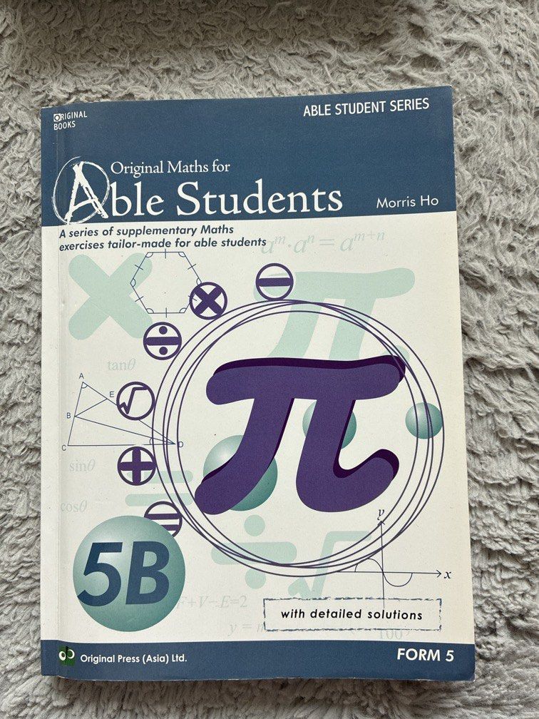 Original Maths for Able Students （分類：教科書）位於 Hong Kong。 由 boardgamecollector 提交（商品編號 1451697806，圖片 1）。簡介： By Morris Ho。