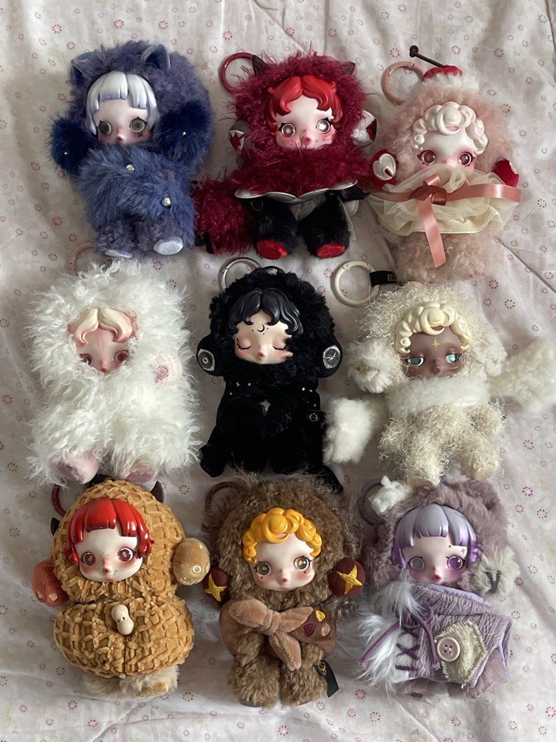 POP MART Skullpanda You Found Me! Series (Full Set) - check description (Category: Designer & Blind Box Toys) located in Cavite. Submitted by pe0na (Listing ID 1451615070, Image 1). Description: Plush keychains only. Boxes and cards NOT included. ❌ SOLD: Darkness, Cerberus Pricing: • ₱1,200 EACH for Chomp, Moldy Muffin, Darkness, Cerberus, & Ratty Bear • 800 EACH for the rest 🌟 prio getting 2 or more ! Reason for selling: Decluttering.