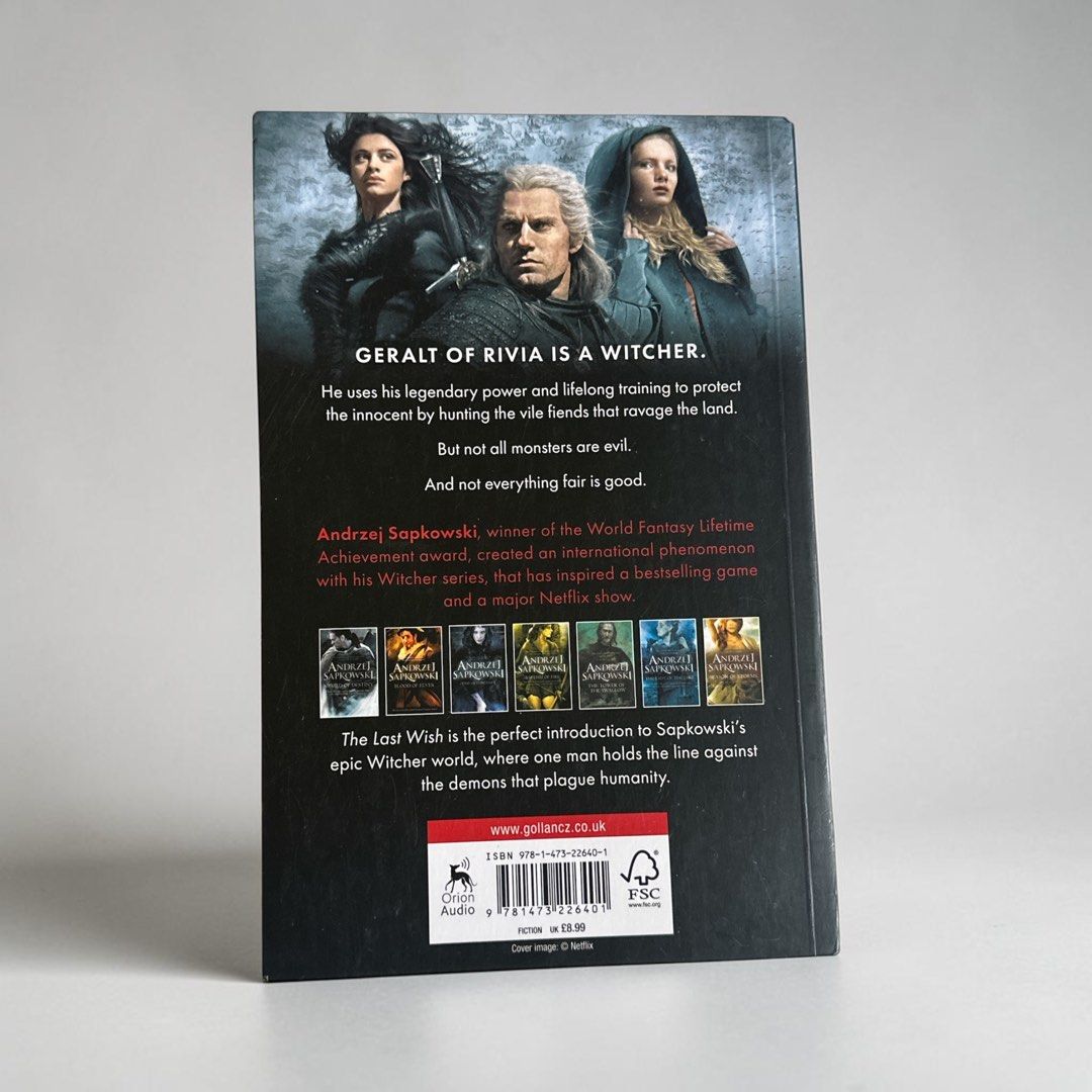 Preloved Paper backThe Witcher The Last Wish (Category: Storybooks) located in Quezon City. Submitted by ghessie (Listing ID 1451565880, Image 3). Description: in good condtion please message and can take actual photo of the book. .