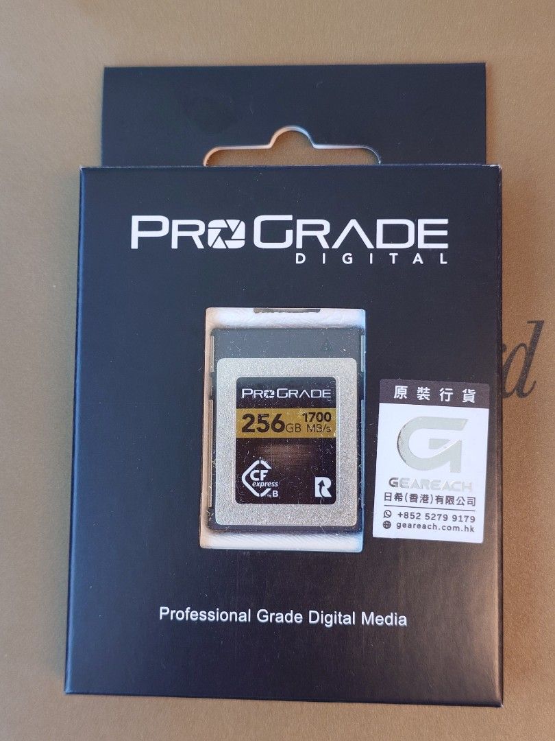 ProGrade Digital 256GB CFexpress Type B 記憶卡 （分類：記憶卡）位於 Hong Kong。 由 fly6102 提交（商品編號 1451520646，圖片 1）。簡介： ProGrade Digital 256GB CFexpress Type B 記憶卡 沒有單，6個月有壞包換 另有 128GB $500@。