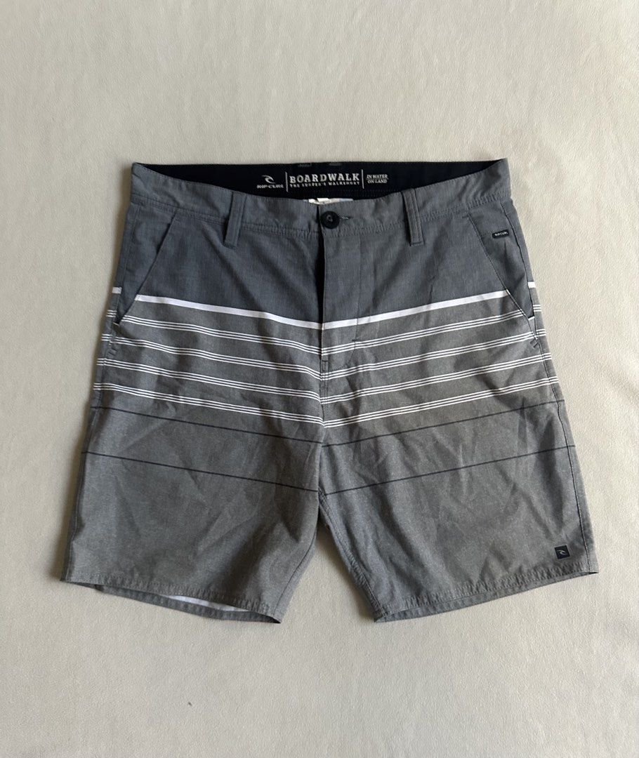 RipCurl Swimming Board Shorts for Men (Category: Swim Trunks & Board Shorts) located in Aroroy. Submitted by nicadeclutterz (Listing ID 1451667466, Image 1). Description: • RIP CURL SHORTS FOR MEN - original - lightly used only - in good condition - size 32 - colors may appear lighter or darker due to lighting - manage expectations as this item is preloved - dm for more details ☺️ dimes: length: 17.5 inches width: 17 inches waist: 80 cm 💰MOP: GC