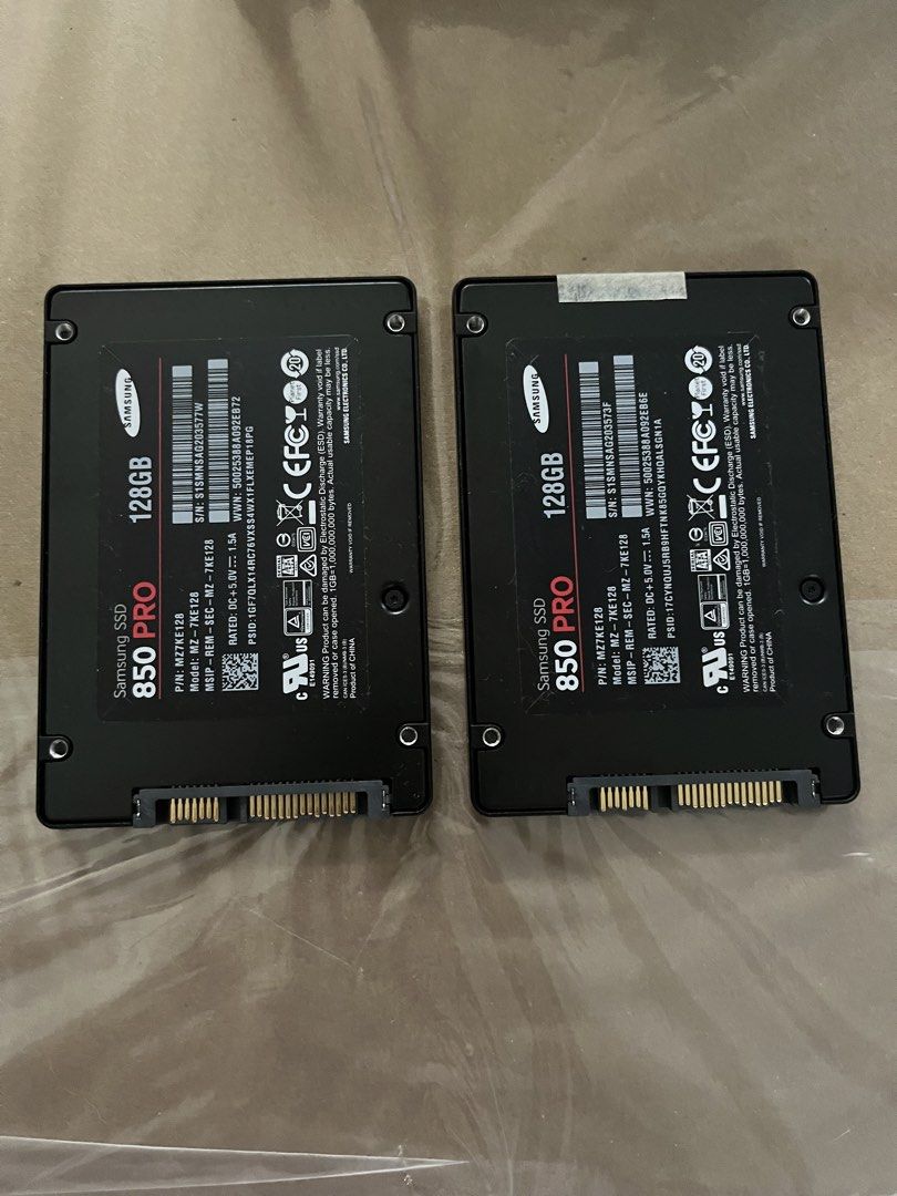 Samsung 850 PRO 128GB (Category: Hard Disks & Thumbdrives) located in Rizal. Submitted by nextwavetech0428 (Listing ID 1451526143, Image 2). Description: Samsung 850 PRO 128GB ▫️2.5” SSD ▫️health & performance 100% ▫️almost new 9hrs lang nagamit 📍antipolo city.