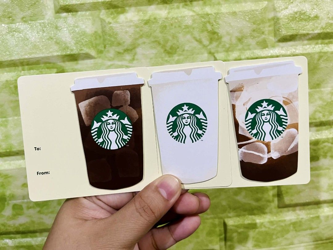 Starbucks PH Iced Coffee cards (Category: Store Credits) located in Manila. Submitted by mj4yfr4ncis (Listing ID 1451582034, Image 2). Description: Starbucks PH Iced Coffee cards Php 300 set (zero load, unregistered, reloadable) Shipping from Tondo Manila Thanks 😁.