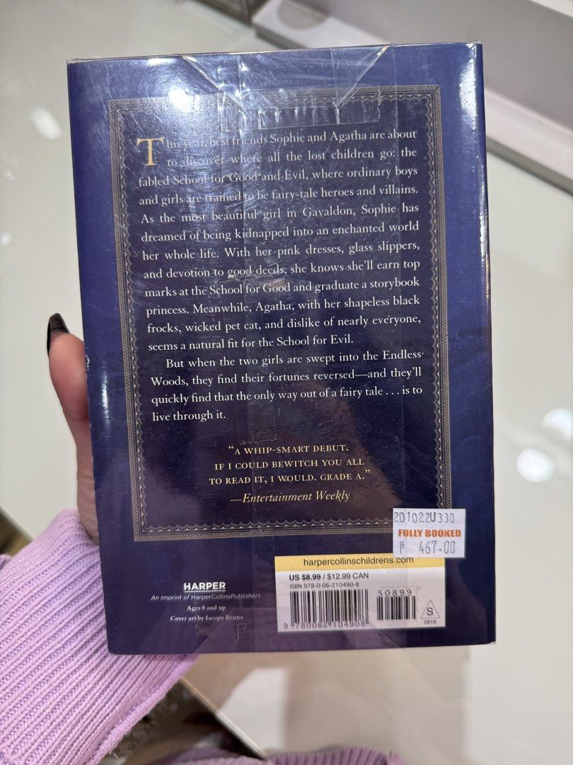 THE SCHOOL FOR GOOD AND EVIL BOOK 1 (Category: Storybooks) located in Quezon City. Submitted by declutteringella (Listing ID 1451634400, Image 3). Description: brand new sealed never been read.