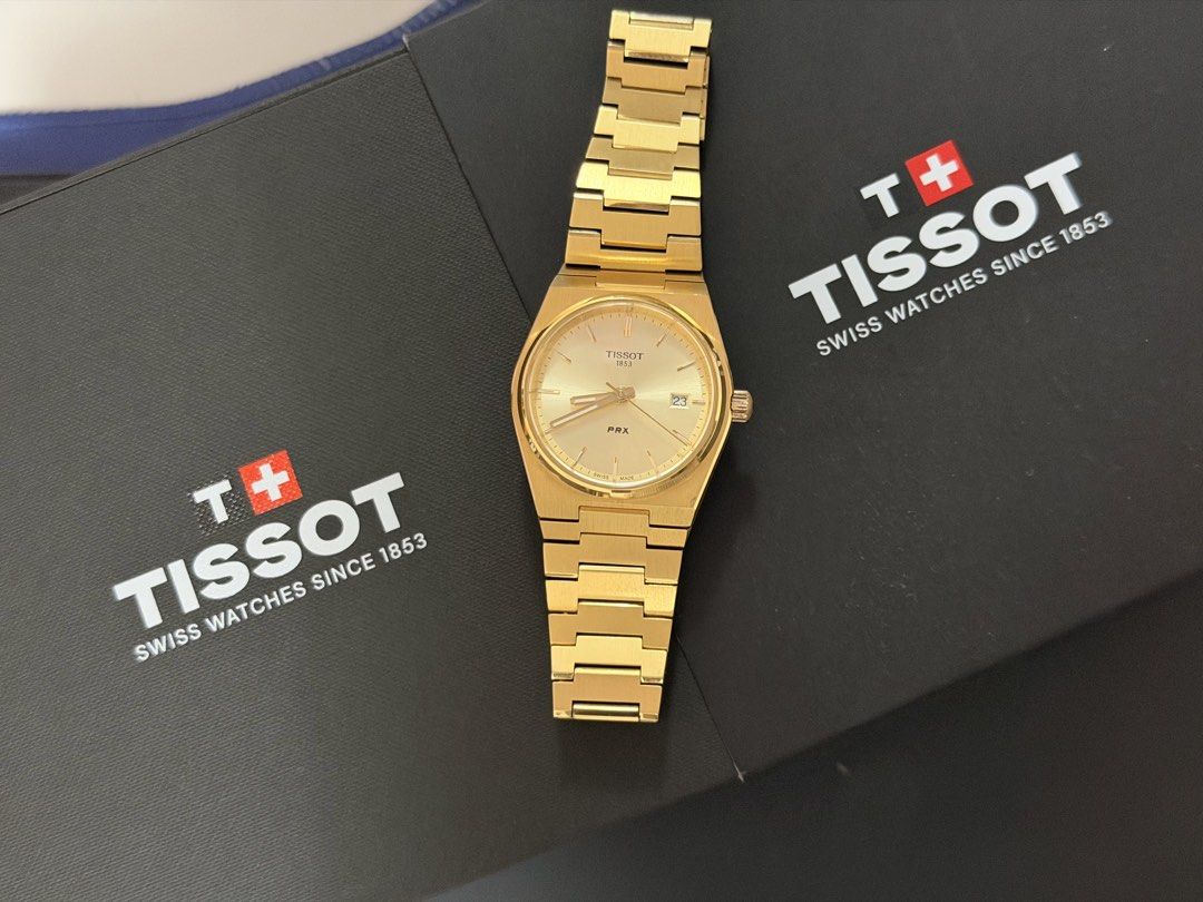 Tissot PRC 35mm Quartz (Category: Luxury Watches) located in Guiuan. Submitted by rtsmusthaves (Listing ID 1451519305, Image 1). Description: In pristine condition. Only worn twice. Comes complete with box, care booklets, online receipt. 100% authentic, bought it from Lucerne Watches. With freebies. Free SF nationwide via J&T. .
