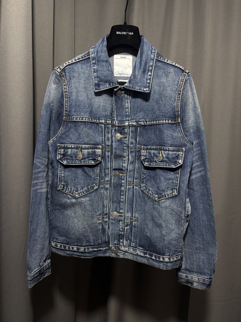 Visvim 101 Type Denim Jacket Selvedge (Category: Coats, Jackets and Outerwear) located in Baguio. Submitted by thecollector2600 (Listing ID 1451569571, Image 1). Description: Made in Japan Most sought after visvim denim model Medium fit Pit to pit-19.5” Length-24” .
