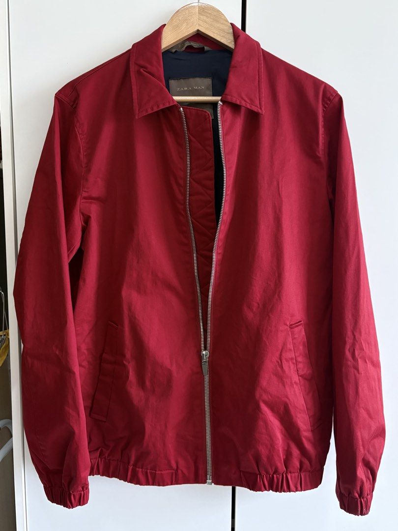 Zara Man Red Coach Jacket Large-XL (Category: Coats, Jackets and Outerwear) located in Caloocan City. Submitted by marleymend10581 (Listing ID 1451608850, Image 1). Description: •Unique versatile piece for your wardrobe •Clean silhouette and aesthetic , perfect for that pop of color •Size XL on tag. Would fit a size small to medium (maybe large) build. •Condition: 9.5/10. Used 3x. In pristine condition •Why buy it ? -if you are looking for a jack