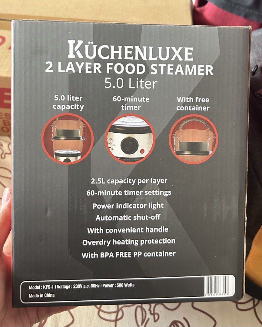 2Layer Food Steamer 5L (Category: Other Kitchenware & Tableware) located in Caloocan City. Submitted by emjei03 (Listing ID 1451739881, Image 2). Description: .