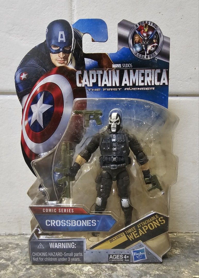 3.75" CROSSBONES - 2011 Hasbro Marvel Studios Captain America Series (Category: Figurines & Statues) located in Quezon City. Submitted by charliebrown_olx (Listing ID 1451838497, Image 1). Description: MARVEL UNIVERSE, AVENGERS, WINTER SOLDIER • New, Factory Sealed • Near-Mint Card, WYSIWYG • Sorry Last Price Already ▪︎ Pickup only at Obudan St Brgy Manresa QC (D.Tuazon St/Banawe St) ▪︎ Shipping thru J&T only ▪︎ GCash Payment TFL!.