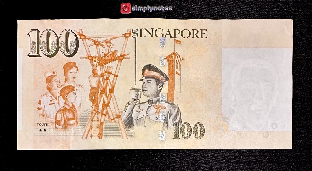 788888 $100 Almost Solid (Category: Currency) located in Singapore. Submitted by simplynotes (Listing ID 1451783659, Image 3). Description: Portrait $100 Banknote 4FN788888 Almost Solid Lightly Used No hole, No tear.