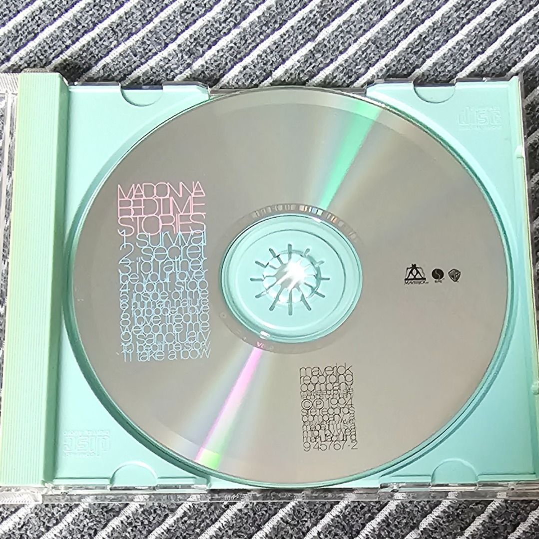 🌟 🇺🇸 [CD Album] Madonna – Bedtime Stories (1994) (Category: CDs & DVDs) located in Singapore. Submitted by strangecell (Listing ID 1451851562, Image 3). Description: Many more Various Genres: https://www.carousell.sg/p/1253907759 Electronic Dance, EDM, DJ Mix: https://carousell.com/p/1035784902 Easy Listening, Funk Soul, Lounge, Jazz, New Age, Chill-out: https://carousell.com/p/1028943398 ************************************** Self-collect at 