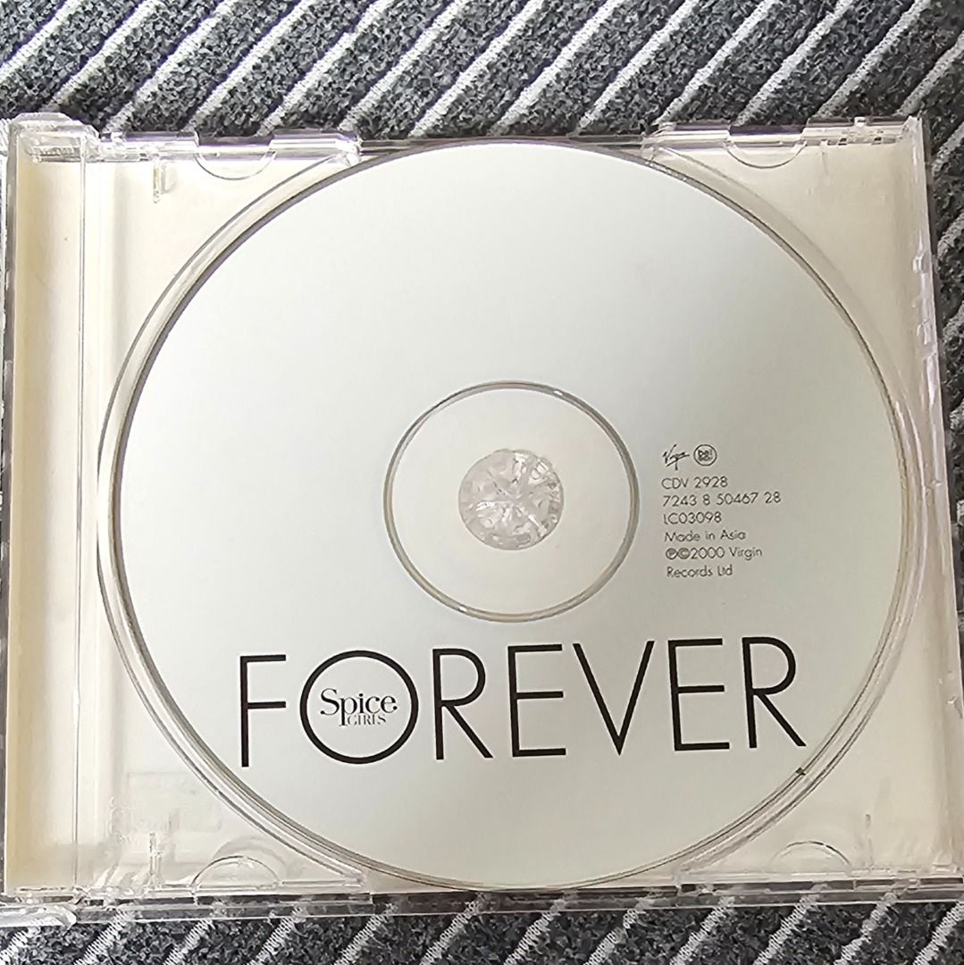 🌟 [CD Album] Spice Girls – Forever (2000) (Category: CDs & DVDs) located in Singapore. Submitted by strangecell (Listing ID 1451865150, Image 3). Description: Many more Various Genres: https://www.carousell.sg/p/1253907759 Disco/Funk/Soul/Easy Listening/ Lounge/Jazz/Chill-out: https://carousell.com/p/1028943398 Electronic Dance, EDM, DJ Mix: https://carousell.com/p/1035784902 *************************************** Self-collect at Area Serangoon