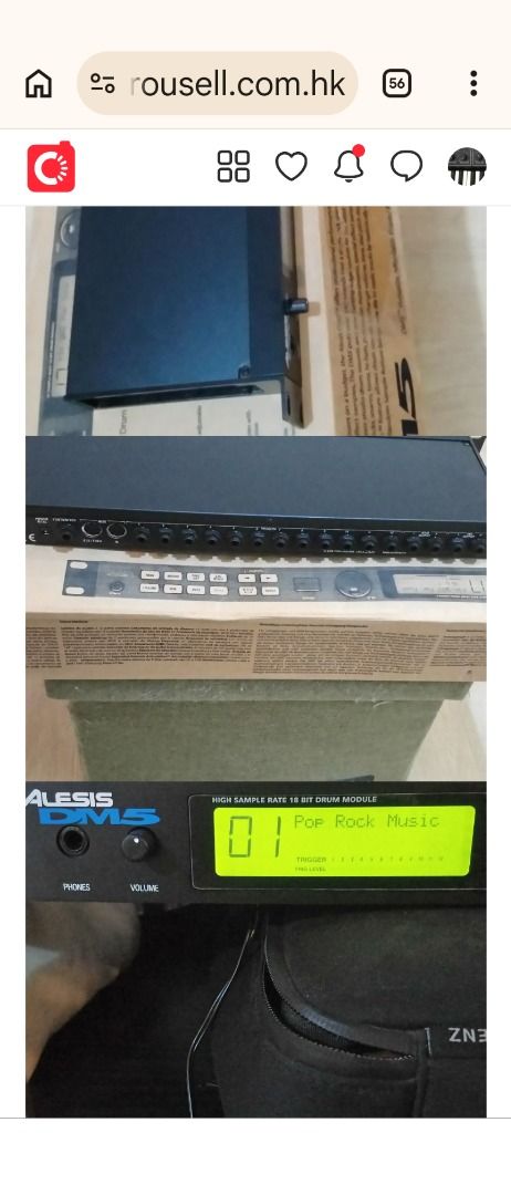 Alesis DM5 Drum Sound Module Audio to Midi convertor （分類：樂器）位於 Hong Kong。 由 iadud 提交（商品編號 1451875043，圖片 3）。簡介： Tested, works perfectly. Boxed, like new. It contains 540 stereo, 18-bit drum sounds that can be assigned to any of the 21 programmable drum sets. 12 trigger inputs which will also also convert a mono analog (gate, audio) input to trigger its own sounds OR MIDI out/thru to an external MIDI device. It has full MIDI I/O so it can be used a