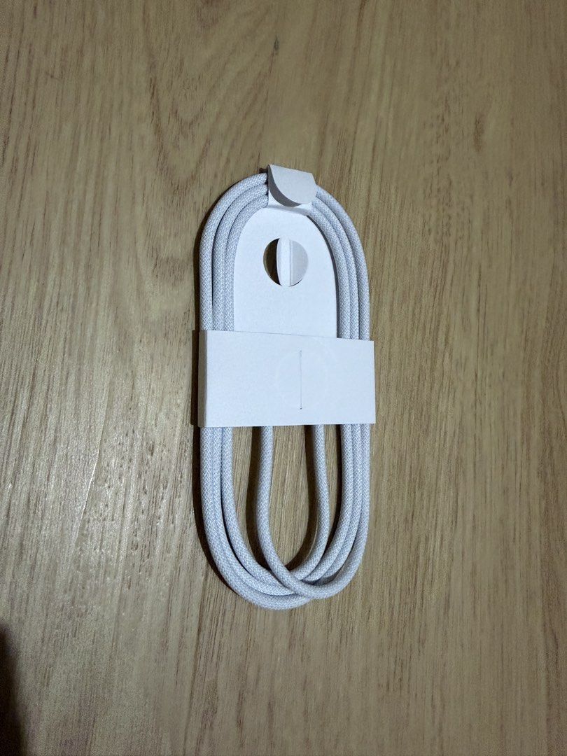 Apple Braided USB-C (Category: Chargers & Cables) located in San Juan City. Submitted by mnatividad (Listing ID 1451873001, Image 1). Description: - Braided Apple USB-C to USB-C - From iphone17 pro .
