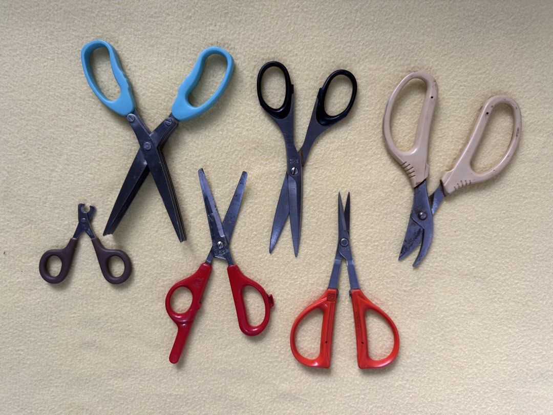 Assorted Scissors Set - Crafting, Kitchen, Pet Grooming (Category: Craft Supplies & Tools) located in Calamba. Submitted by transitory (Listing ID 1451756502, Image 2). Description: For Sale Japan Assorted Scissors Used but in good condition Take all price ₱300 No part out J&T or lalamove c/o buyer Calamba,Laguna location Pm or contact 09165870869 Salamat.
