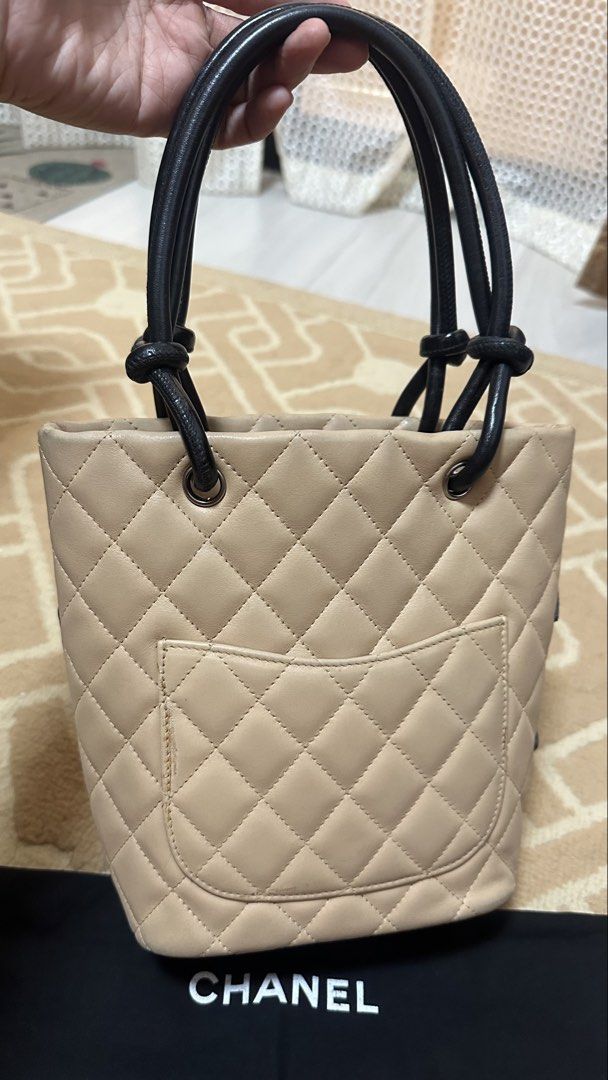 Authentic Chanel Cambon Tote Mini (Category: Luxury Bags & Wallets) located in Las Pinas. Submitted by marshmallowmax (Listing ID 1451708459, Image 3). Description: Guaranteed Authentic! Excellent used! Minimal signs of use, no flaws With dustbag.