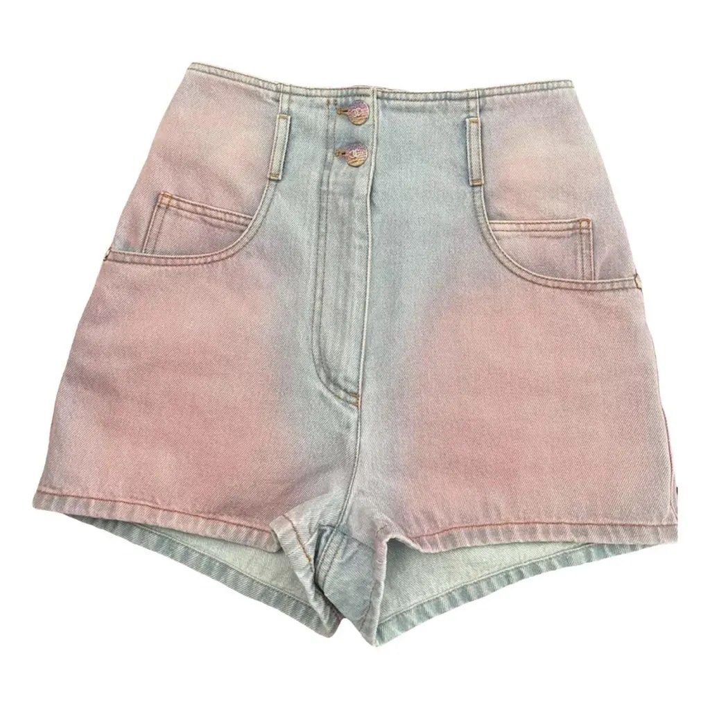 Authentic Chanel Runway Denim Ombre Shorts (Category: Luxury Apparel) located in Muntinlupa City. Submitted by thevintageeditbyashley (Listing ID 1451759883, Image 1). Description: -Size is medium, fits waistline 27-28 -Authentic with tags and washtags -A nice pop of color in your wardrobe! -Saint Laurent, Christian Dior, Louis Vuitton, Gucci, Fendi, Givenchy, Balenciaga, Miu Miu, Valentino, Bottega Veneta, Toteme, Sandro, Maje, Emillio Pucci, Mi